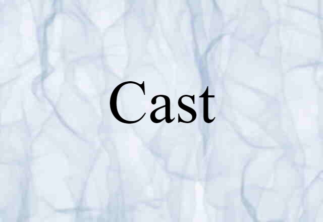 Cast (noun) Definition, Meaning & Examples