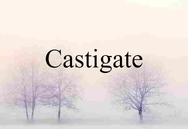 castigate