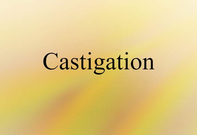 castigation