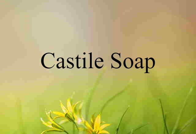 Castile soap