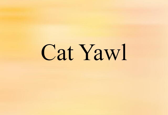 cat yawl