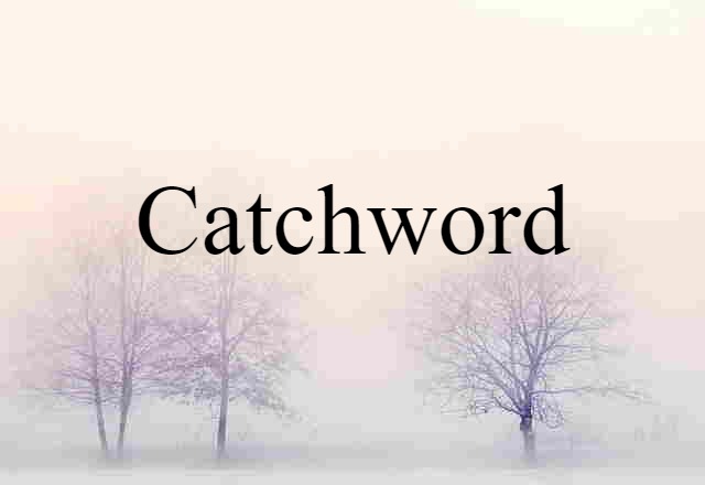 catchword