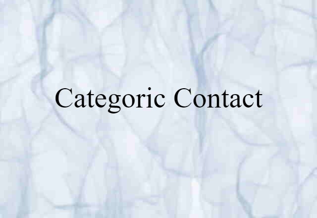 categoric contact