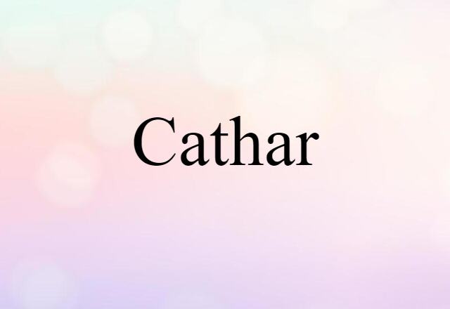 Cathar (noun) Definition, Meaning & Examples