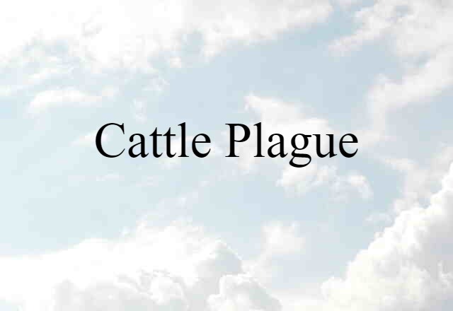 cattle plague