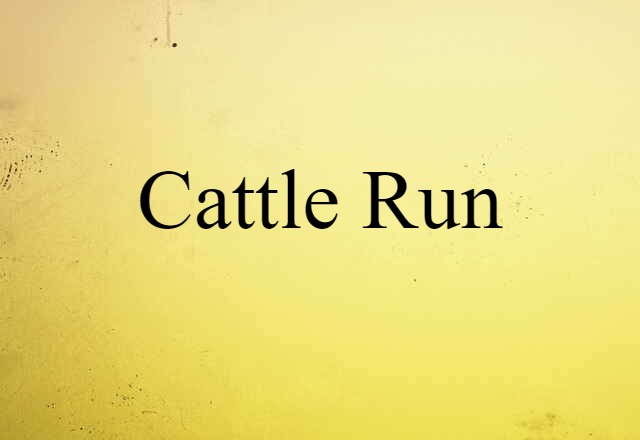 cattle run