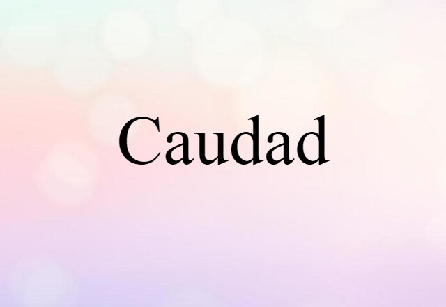 Caudad (noun) Definition, Meaning & Examples