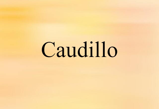 caudillo