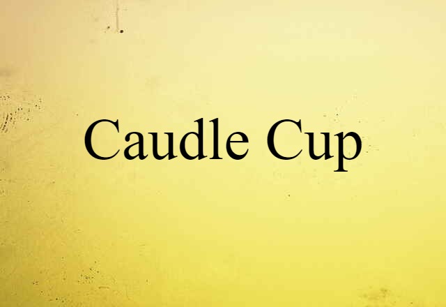 Caudle Cup (noun) Definition, Meaning & Examples