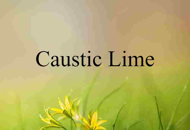 caustic lime