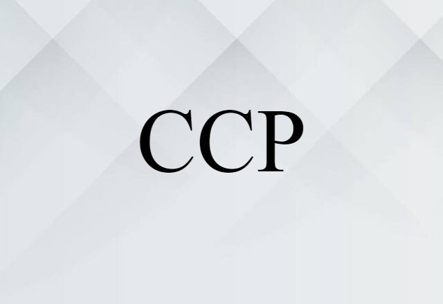 CCP (noun) Definition, Meaning & Examples