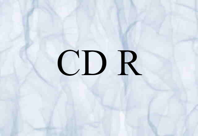 CD-R (noun) Definition, Meaning & Examples