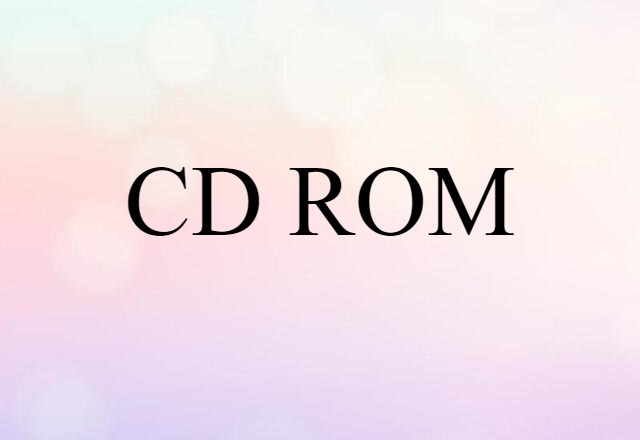 CD ROM