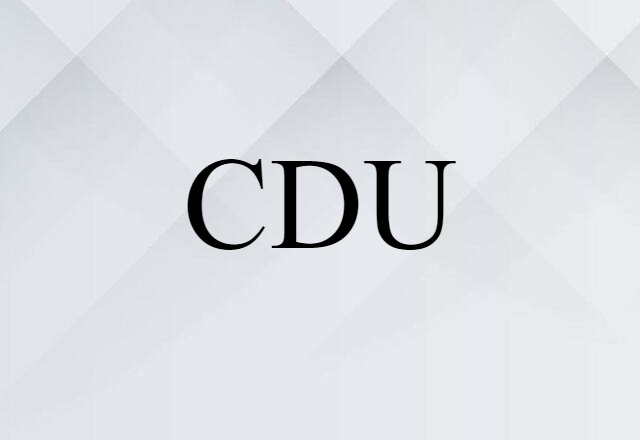 CDU