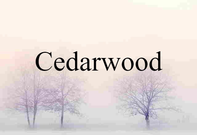 Cedarwood (noun) Definition, Meaning & Examples