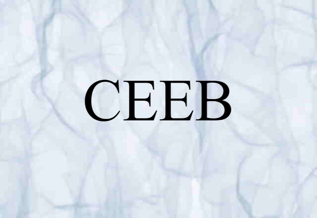 CEEB (noun) Definition, Meaning & Examples