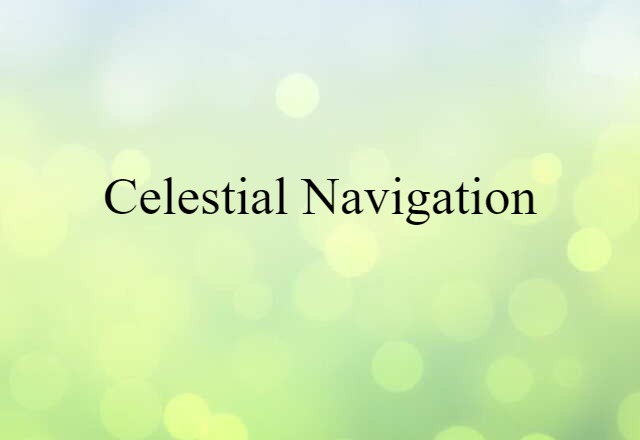 celestial navigation