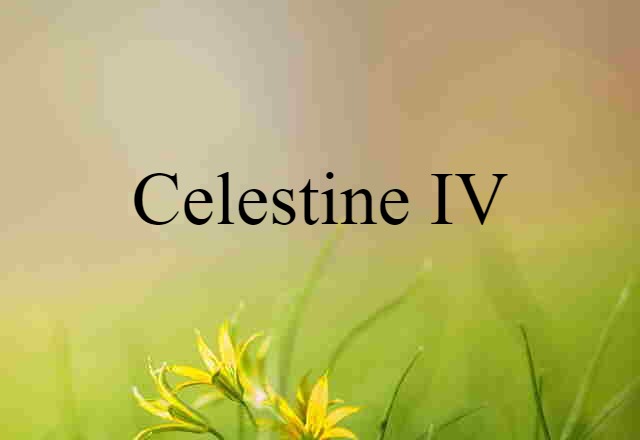 Celestine IV