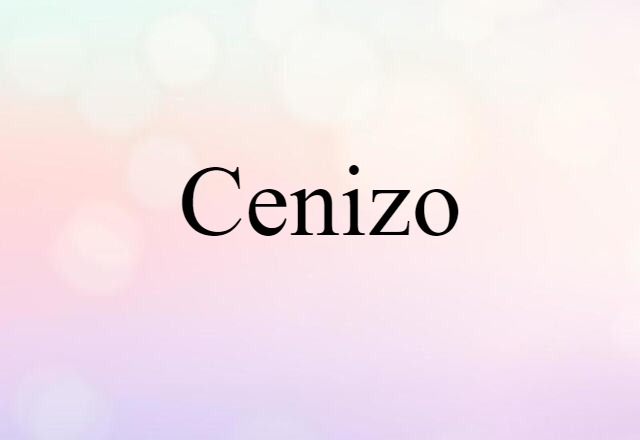 cenizo