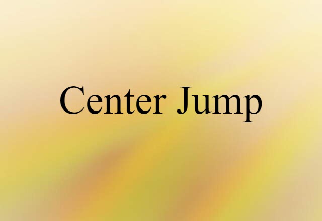 center jump