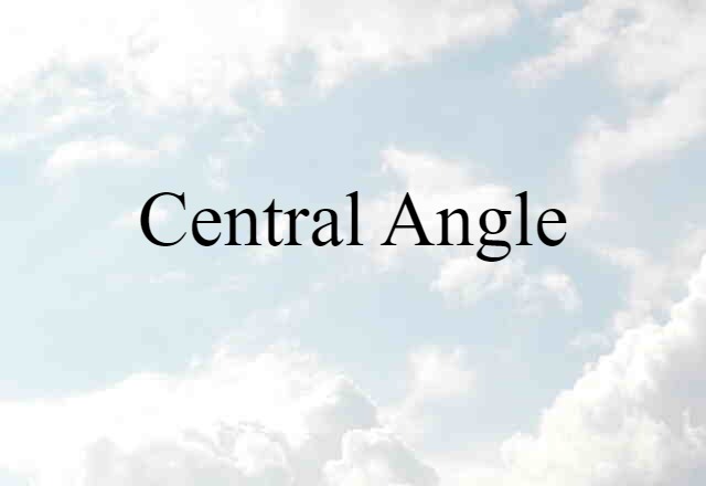 central angle