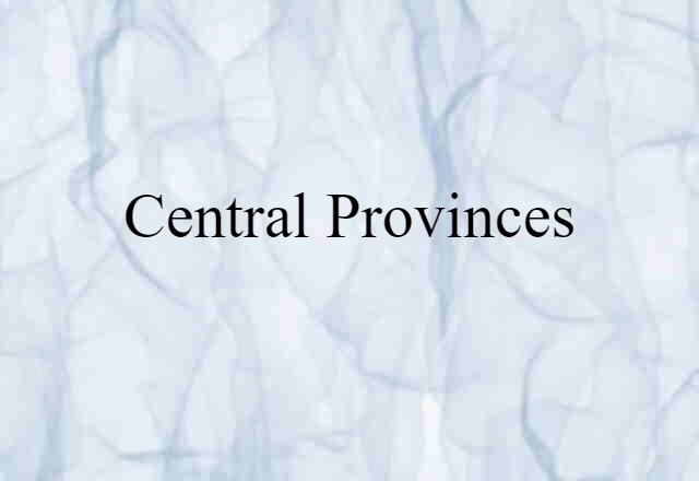 Central Provinces