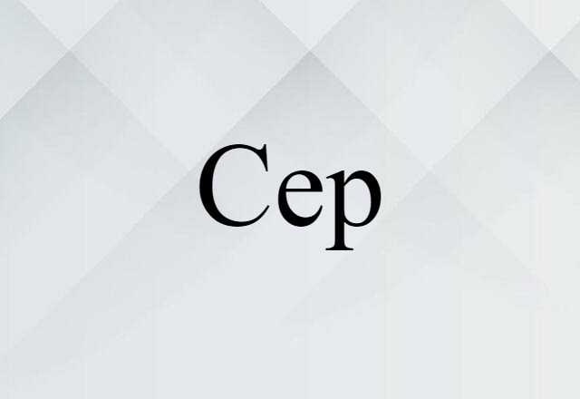 Cep (noun) Definition, Meaning & Examples