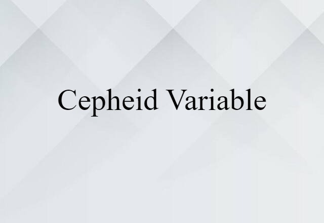 Cepheid variable