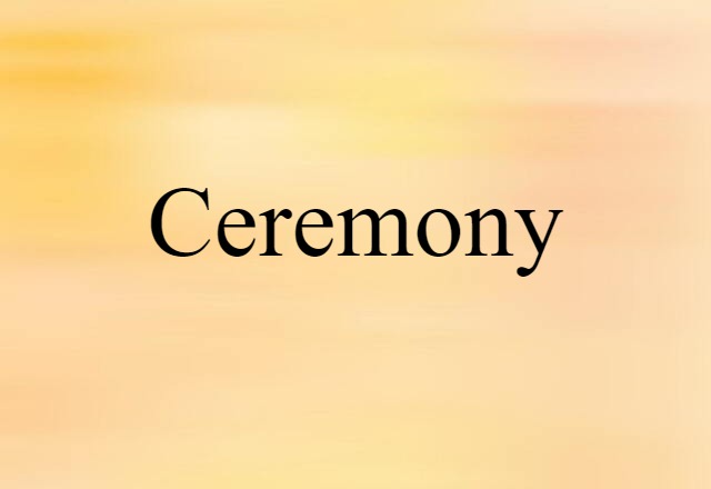 ceremony