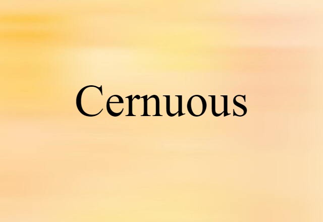 cernuous