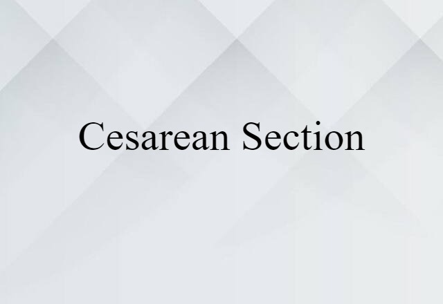 cesarean section