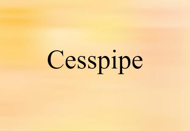 cesspipe