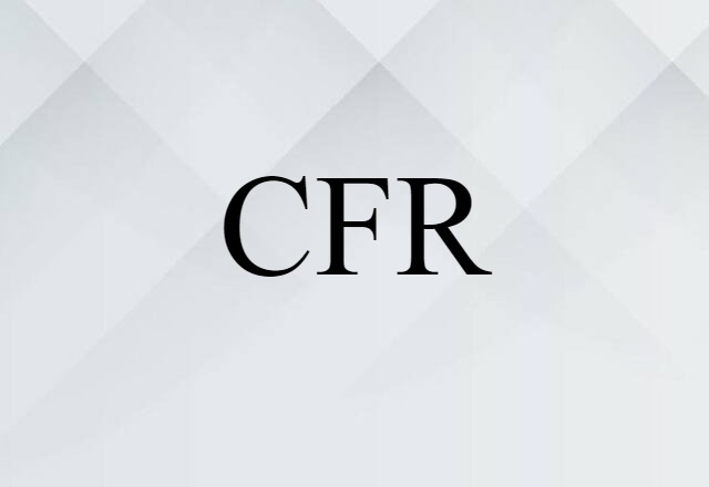 CFR