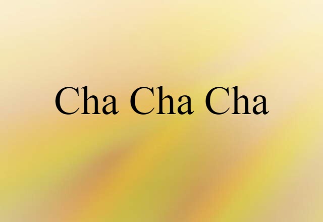 cha-cha-cha