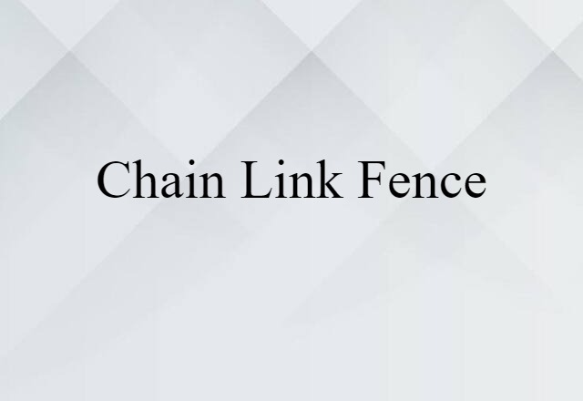 chain-link fence