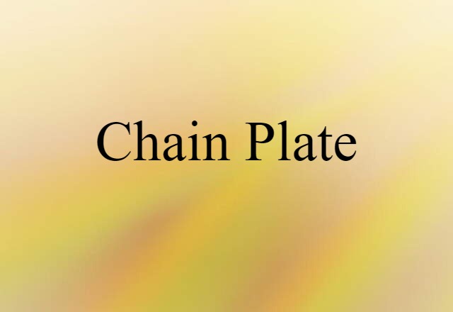 chain plate