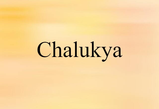 Chalukya