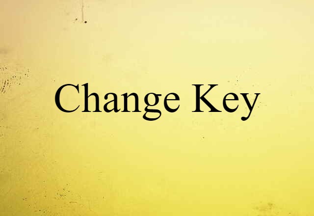 change key