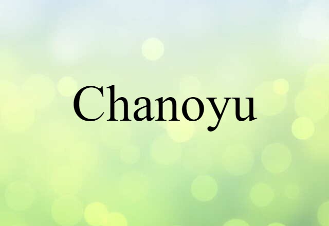 chanoyu