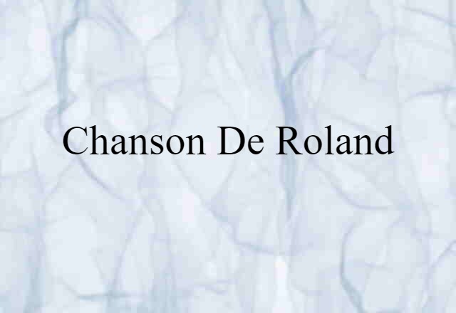 Chanson de Roland