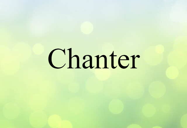 chanter