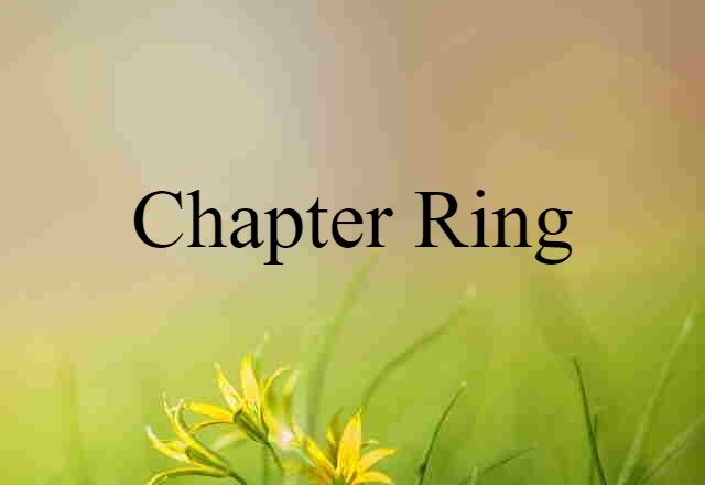 chapter ring