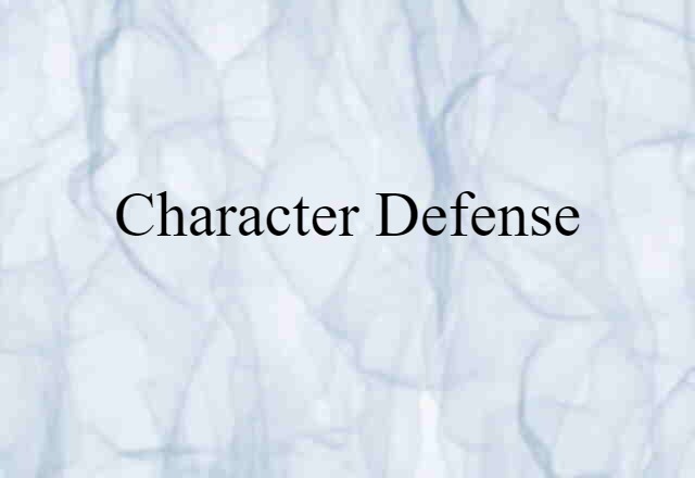 character defense