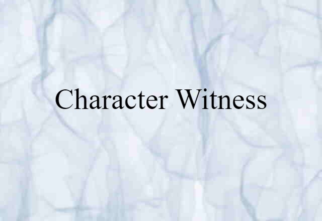 character witness