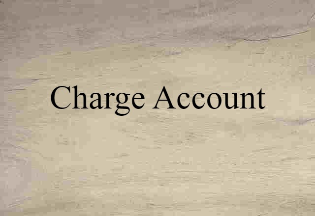 charge account