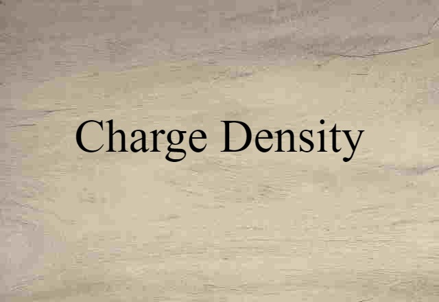 charge density