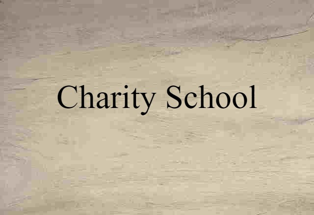 charity school