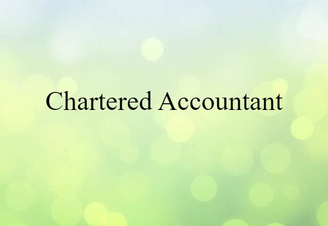 chartered accountant