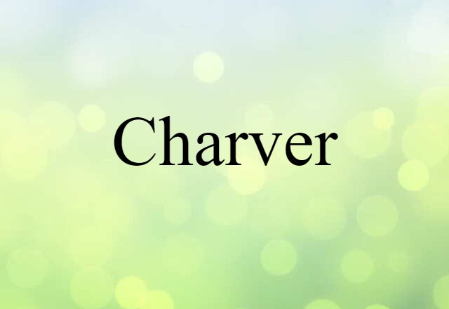 Charver (noun) Definition, Meaning & Examples