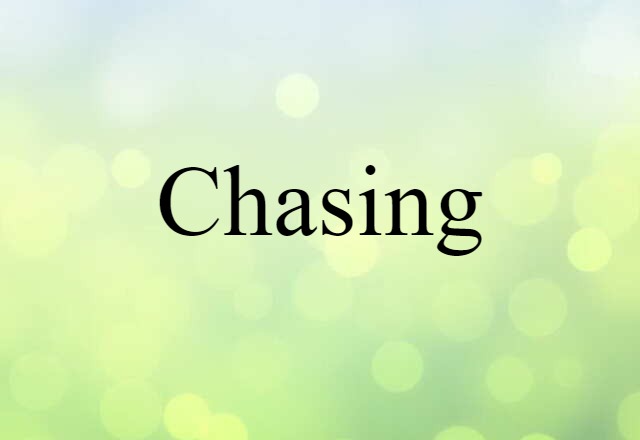 Chasing (noun) Definition, Meaning & Examples